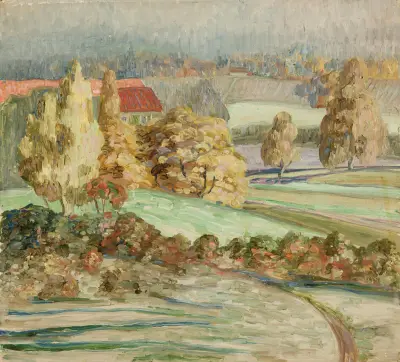 Sügismaastik, 1908 av Konrad Mägi