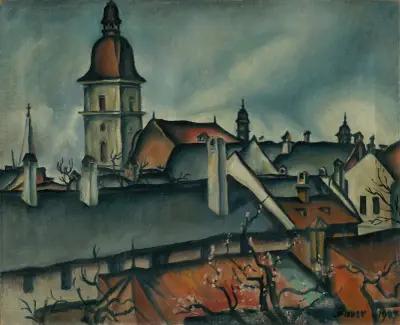Pohľad na Košice von Konštantín Bauer