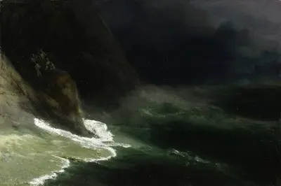 Meereslandschaft, 1878 von Ivan Konstantinovich Aivazovsky