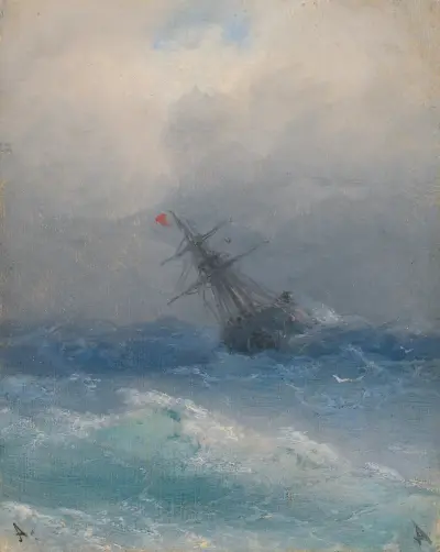 Ztroskotání lodi, Ivan Konstantinovich Aivazovsky