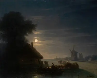 Ukrainische Landschaft bei Nacht von Ivan Konstantinovich Aivazovsky