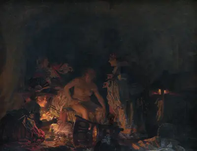 Leonora Christina Being Examined in Prison (1884_1885) av Kristian Zahrtmann
