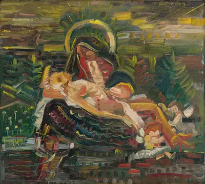 Pietà av Arnold Peter Weisz-Kubínčan