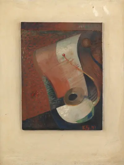 Still life with penny von Kurt Schwitters