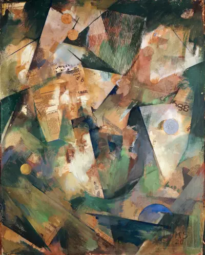 The Springtime Picture Merzpicture 20 B von Kurt Schwitters