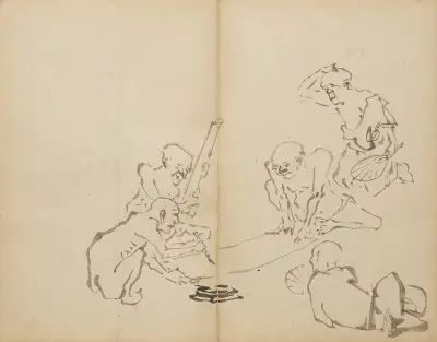 Calligraphy in the Heat, Kawanabe Kyōsai