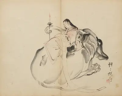 Stand-in Monju, Kawanabe Kyōsai
