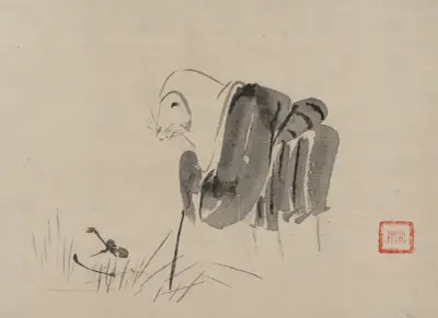 Tsuri gitsune, 1870 – Nr. 1, Kawanabe Kyōsai