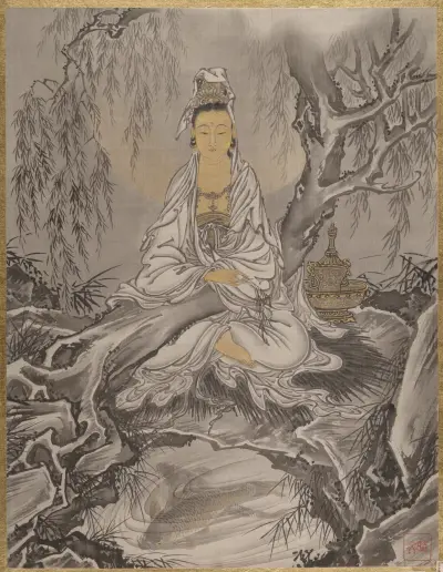 White-Robed Kannon, Kawanabe Kyōsai