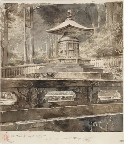 Das Grab von Iyeyasu Tokugawa von John La Farge