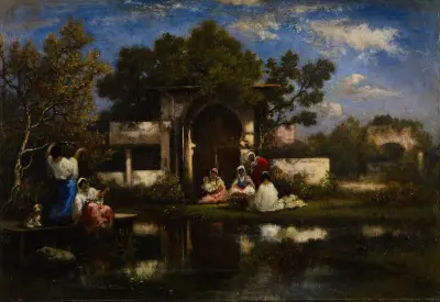 Seraglio, Constantinople av Narcisse-Virgile Diaz de La Peña