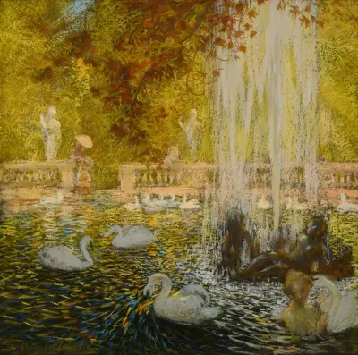 Jet d’eau dans l’ombre av Gaston La Touche