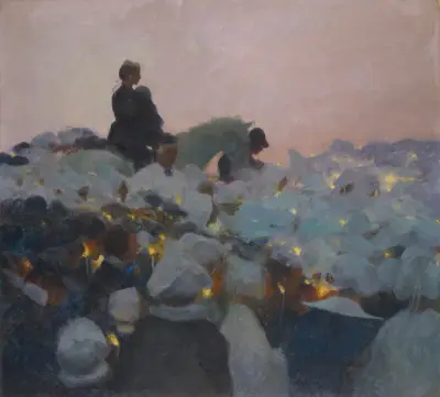 Pardon in Brittany av Gaston La Touche