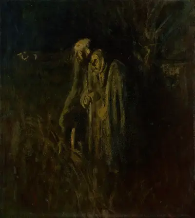 Koniec życia. Starsze małżeństwo nocą, Ladislav Mednyánszky