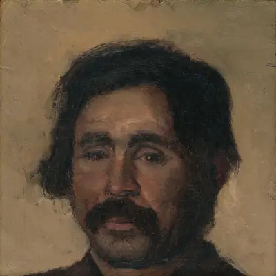 Fragment studium głowy Cygana, Ladislav Mednyánszky