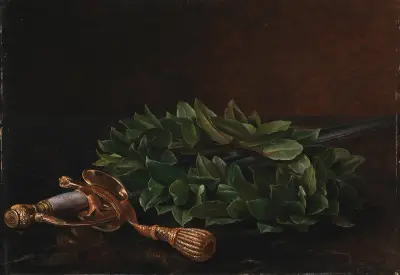 En Kårde Med Laurbærkrans av Johan Laurentz Jensen