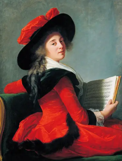 Baronne De Crussol av Elisabeth Louise Vigée Le Brun