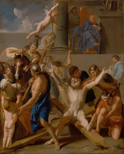 The Martyrdom of Saint Andrew av Charles Le Brun