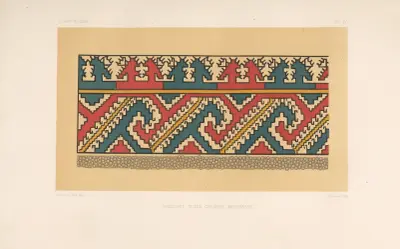 Broderie d’une chemise mordwine av Eugène-Emmanuel Viollet-le-Duc