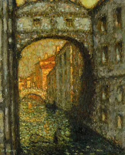 Most vzdechů, 1914, Henri Le Sidaner