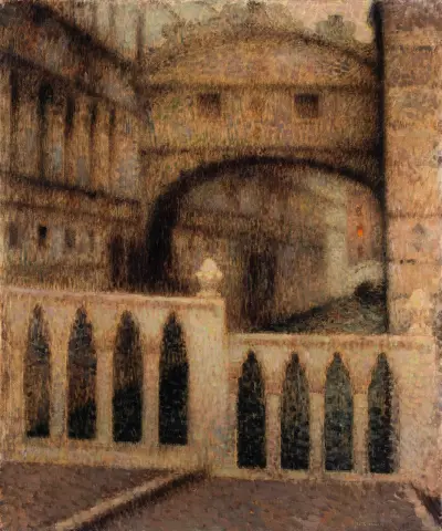 Most vzdechů, 1906, Henri Le Sidaner