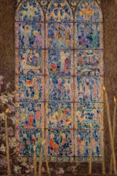 Vitráž, Chartres, Henri Le Sidaner