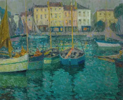 Čluny v La Rochelle, Henri Le Sidaner