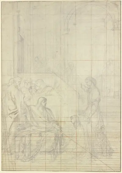 Kristus u Marie a Marty, Eustache Le Sueur