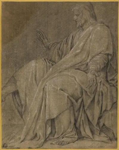 Studie k svatému Ludvíkovi uzdravujícímu nemocné, Eustache Le Sueur