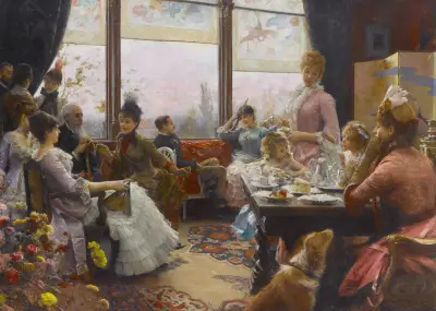 Five o’clock tea, Julius Leblanc Stewart