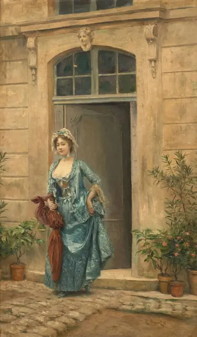 Morning promenade, Julius Leblanc Stewart
