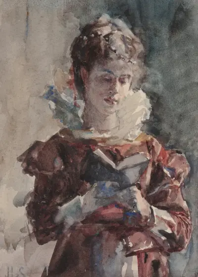 Portrait of a Woman Reading, Julius Leblanc Stewart