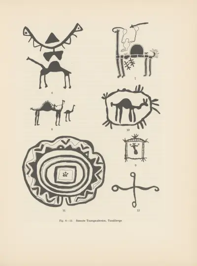 Ekade Ektab die Felsbilder Fezzans Pl.02 von Leo Frobenius