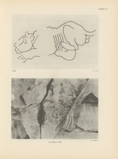 Ekade Ektab die Felsbilder Fezzans Pl.15 von Leo Frobenius