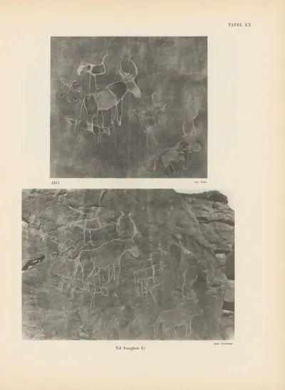 Ekade Ektab die Felsbilder Fezzans Pl.23 von Leo Frobenius