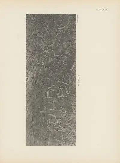Ekade Ektab die Felsbilder Fezzans Pl.25 von Leo Frobenius