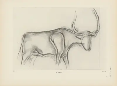 Ekade Ektab die Felsbilder Fezzans Pl.37 von Leo Frobenius