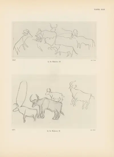 Ekade Ektab die Felsbilder Fezzans Pl.40 von Leo Frobenius