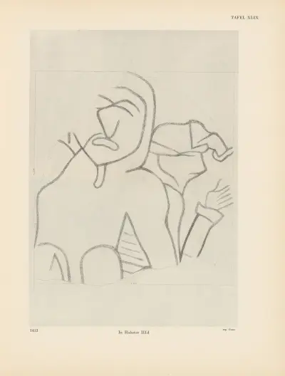 Ekade Ektab die Felsbilder Fezzans Pl.46 von Leo Frobenius