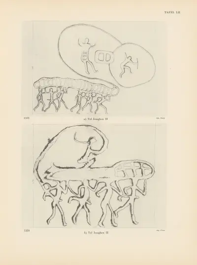 Ekade Ektab die Felsbilder Fezzans Pl.49 von Leo Frobenius