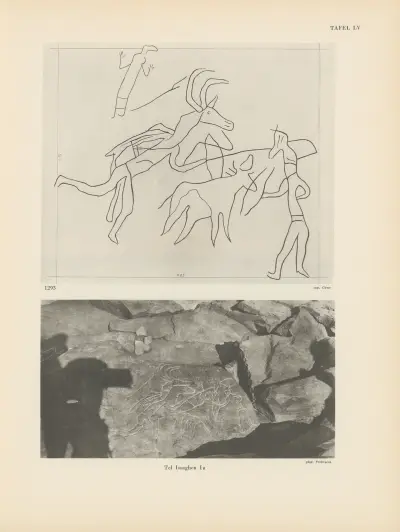 Ekade Ektab die Felsbilder Fezzans Pl.52 von Leo Frobenius