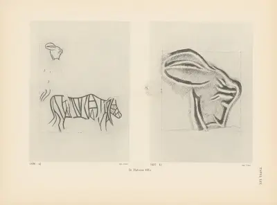 Ekade Ektab die Felsbilder Fezzans Pl.55 von Leo Frobenius