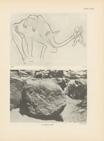 Ekade Ektab die Felsbilder Fezzans Pl.59 von Leo Frobenius