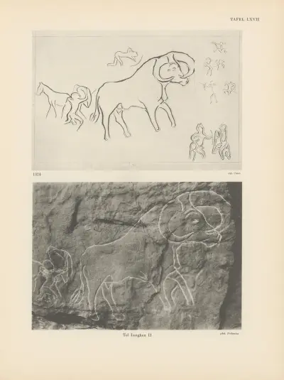 Ekade Ektab die Felsbilder Fezzans Pl.62 von Leo Frobenius