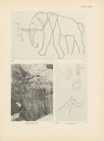 Ekade Ektab die Felsbilder Fezzans Pl.63 von Leo Frobenius