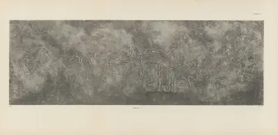 Ekade Ektab die Felsbilder Fezzans Pl.80 von Leo Frobenius