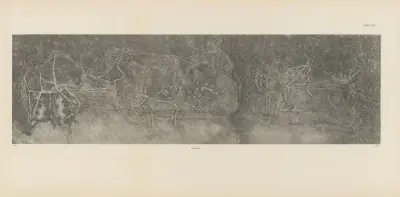 Ekade Ektab die Felsbilder Fezzans Pl.81 von Leo Frobenius