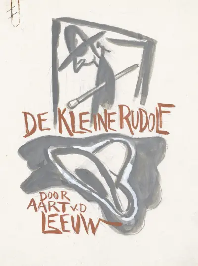 Ontwerp voor boekband van De Kleine Rudolf door Aart van der Leeuw, 1891 – nr 1 av Leo Gestel