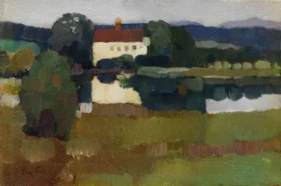 Schloß am See (Hartmannsberg) av Leo Putz