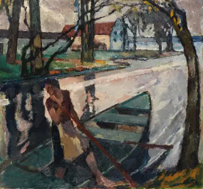 Stiller Abend I av Leo Putz